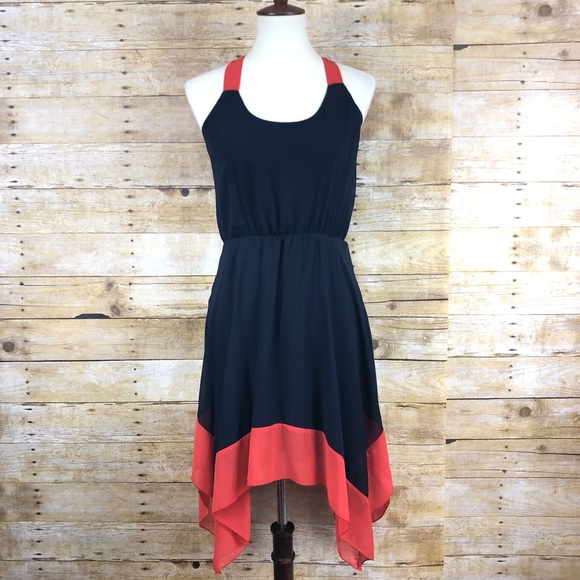 Sweet Storm Dresses & Skirts - Sweet Storm Navy and Orange Dress Sz M